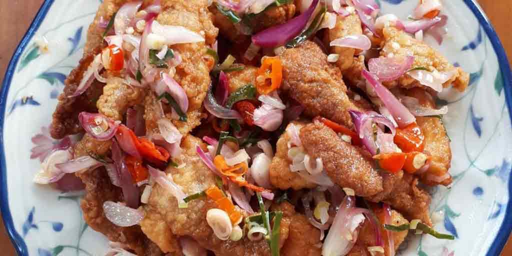 Resep-Kulit-Ayam-Crispy-Sambal-Matah